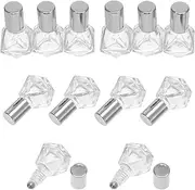 OSOLADY 12Pcs Essential Oil Roller Ball Bottles Durable Glass Perfume Subpackaging Vials with Caps for Travel and Daily Use
