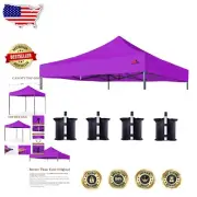 Durable 10x10 Waterproof Purple Canopy Replacement Top - Heavy-Duty Design