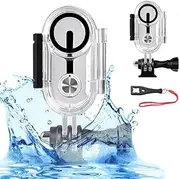 Dive Case Waterproof Case for Insta360 Go 3S/GO 3, XICEN Underwater Diving Protective Shell 40M with Bracket Accessories