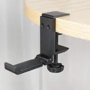 Aluminum Headphone Stand Hanger Foldable Cable Clip Rack Holder Under Desk Hook