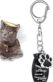 Urn Keyring - Personalized Cremation Urn key chain, Stainless Steel Memorial Keepsake | Holds Convenient Or Hair, Honors Loved 's Memory, Thoughtful Remembrance Jewelry For Loss And Grieving