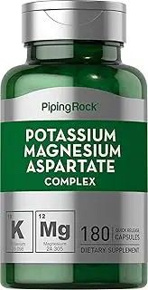 Piping Rock Potassium Magnesium Aspartate Complex | 180 Capsules | Non-GMO, Gluten Free Supplement | by