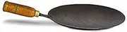 RJ kitchenware Store Iron tawa for chapati tawa Dosa Fry tawa with Wooden Handle Handmade Loha Iron Lokhand Roti/Chapati Tava Roti Maker Dasi Tawas Fulfilled by VOMI