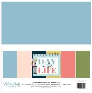 Echo Park Paper DAY IN THE LIFE 12x12 Solids Scrapbook Cardstock Pack