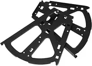 ULTECHNOVO 2pcs Heavy Duty Cabinet Hinges for Flip Frame Black Single Layer Replacement Hardware Elegant Design for Hidden Shoe Storage Smooth Operation and Sturdy Metal Support