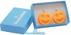 Bluebubble AMERICAN DINER Smile Face Earrings Novelty Junk Food Kitsch Kawaii