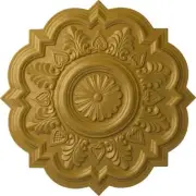 Ekena Millwork Ceiling Medallion 20.25" (Fits Canopies upto 6") in Pharaohs Gold