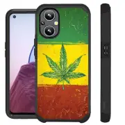 FUSION Case For OnePlus Nord N20 5G Hybrid Phone Cover WEED FLAG