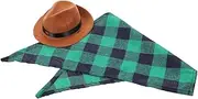 1 Set Decorative Dog Bandana of Pet Hat Bandana for Cats and Dogs Funny Headdress for Parties Lightweight Easy Style Star Plaid