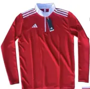 Adidas Entrada 22 Training Soccer/Football Top - Red - Size LARGE