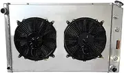 3 Rows Radiator Fan Shroud Compatible For Chevy Blazer K/P/R/C/G/V GMC Jimmy AT MT 1981-1991 21457638 52457636 3051137