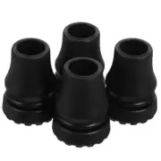 4 Pcs Rubber Feet Elderly Cover for Alpenstock Hiking Protectors