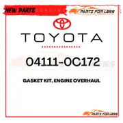 04111-0C172 TOYOTA GENUINE GASKET KIT, ENGINE OVERHAUL 041110C172 NEW OEM