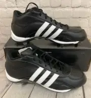 Adidas Excelsior 5 Mid Men's Baseball Cleats Black White Metallic Silver US 12.5
