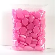 Luminous Stone Indoor/Outdoor Fish Tank - Create a Magical Garden with Absorbent Light Emitting Stones for Kids，100pcs Glowing Luminous Stone，Each Approximately 0.86 inches.(Deep Purple)