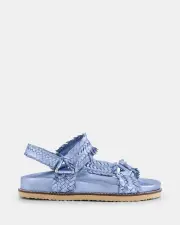 Shelly Shen Zeke/Metallic Blue Womens Sandals 39