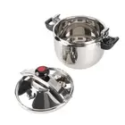 Household Stainless Steel Pressure Cooker Canner Explosion Proof Double Bot ND