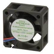 Sirocco 40mm 12V DC Fan Housing - Plastic Bearing System Sleeve fibreglass filled