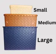 Storage Baskets Plastic Organizer Set Kitchen Office Cloth Food Phone Acessories