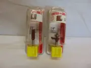 2 Porter Cable Router Bits 3/8" Two-Flute Straight & 1/4" Rabbeting