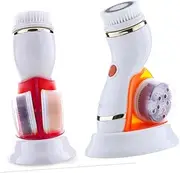 Ipetboom 1pc Washing Device Face Scrubber Electric Exfoliator Facial Cleansing Brush Electric Face Brush Orange