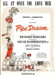 ALL AT ONCE YOU LOVE HER SHEET MUSIC PIPE DREAM RODGERS HAMMERSTEIN 1955 NEW