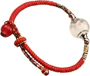 [SHERCHPRY] Chic Beaded Thread Rope Bracelet Chinese Style Zodiac Protection Charm Adjustable Handmade Bracelet for Women Men Present