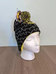 Bat Man Toddler Trapper Hat & Mittens Winter Set Beanie Gloves