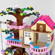 Friends City Garden Tree House Building Blocks Set for Kids Gift