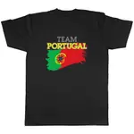 TEAM PORTUGAL FLAG 男式中性 T 恤 T 恤