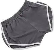 Gogogmee Women's Yoga Shorts Casual Leisure Shorts for Workout Gym Running (Grey Size)
