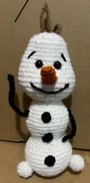 Handmade Crochet Frozen Olaf Plushie Doll