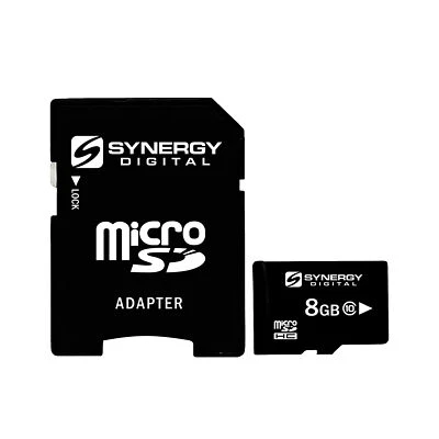 Synergy Digital 8GB, MicroSDHC Memory Card - Class 10, 20MB/s