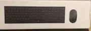 VssoPlor Wireless Keyboard & Mouse VK15-3 Rechargeable 2.4G USB White/Silver.New