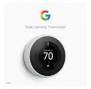 Google Nest T3017US 3rd Generation Programmable Wi-Fi Smart Thermostat White