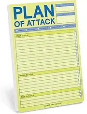 1-Count Knock Knock Plan of Attack Pads - Daily Planner Pads & to Do List Notepads, 6 x 9-inches Each (Pastel)