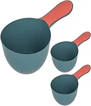 Healvian 3pcs Water Bucket Bath Water Ladle Shower Bucket Bath Water Scoop Bath Handle Dipper Plastic Bathroom Cups Water Dipper Kitchen Water Spoon Bath Scoop Bathroom Mug Ladles Dippers