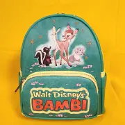 Loungefly Walt Disney Archives Bambi Tumper and Flower Green Mini Backpack NEW