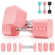 20LBS Adjustable Dumbbell Set, 4 in 1 Free Weights Dumbbells Set for,4lb 6lb ...