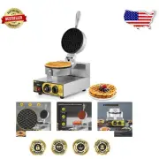 1200W Commercial Non-Stick Electric Waffle Maker - Versatile Cone & Bowl Maker