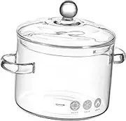 Glass Saucepan Steaming Egg Cup Casserole Braiser Glass Stew Pot Glass Stockpot Soup Glass Dessert Bowl Glass Ramen Pot Noodle Oven Baby French High Borosilicate