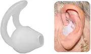 Earmold Silicone Fin Earbud Ear-Mold Earpods for Surveillance Earpieces Two-Way Radios (Pair)
