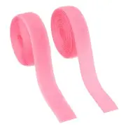 Sew on Hook and Loop Tape, 3/4 Inch Nylon Fastener Strips 2 Yards (Pink)