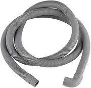 Automatic Drum Washing Machine Drain Pipe Elbow Straight Head Hose Compatible for Haier Samsung Panasonic Siemens Sanyo Whirlpool(2m Elbow)