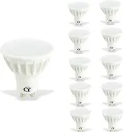 CY LED 6W MR16 GU10 LED Bulbs, 50W Halogen Bulbs Equivalent, 500lm,Cool White 6000K, 120°Beam Angle, Recessed Lighting, Track Lighting, LED Light Bulbs, Pack of 10 Units