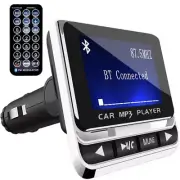 Car MP3 FM Transmitter Modulator Bluetooth 1.4in LCD Screen Handsfree Kit Aux