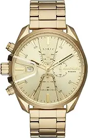 [Diesel] MS9 Men's Watch with Stainless Steel Bracelet, Genuine Leather or Silicone Band