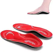 Walkomfy Pain Relief Orthotics, Plantar Fasciitis Arch Support Insoles Shoe Inserts for Maximum Support/All-Day Shock Absorption/Designed for Men and Women (Mens 10-10 1/2 | Womens 12-12 1/2)