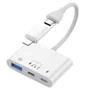 Type C Adapter 3-In-1 OTG Converter Dual- Multifunction Card Reader for7320