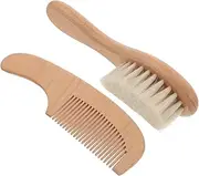 HAPINARY 1 Set Baby Wash Shampoo Hair Brush Soft Bristle Scalp Scrubber Bath Brush